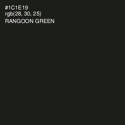 #1C1E19 - Rangoon Green Color Image